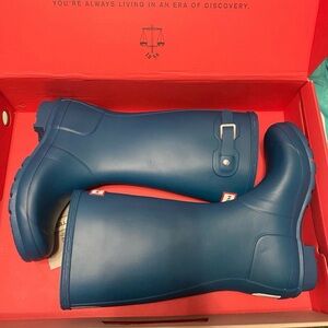 Hunter Navy Rain Boots